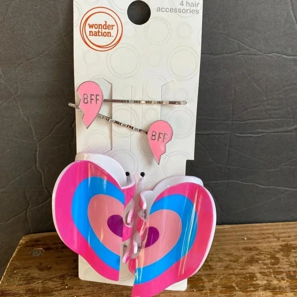 BFF 4 Pieces Girl Hair Clip Accessories